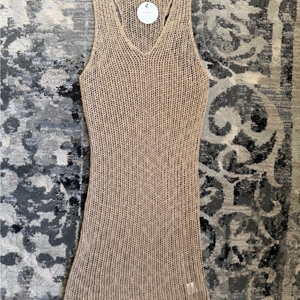 NWT En Crème Tan Bathing Suit Cover Size Large